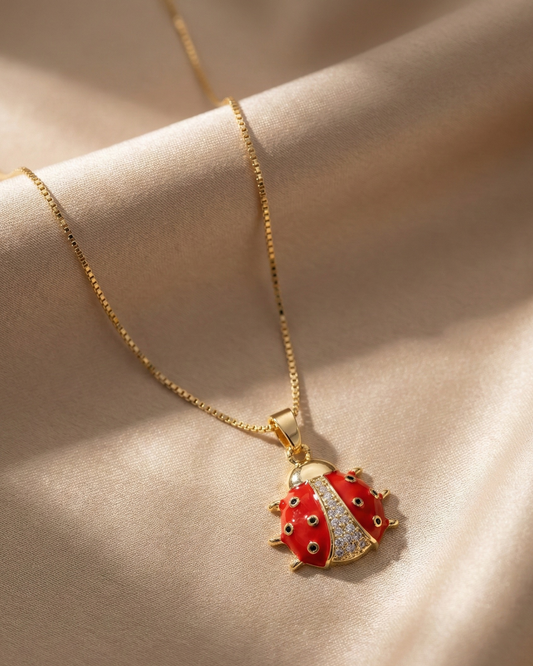 Beatrix Ladybug Necklace