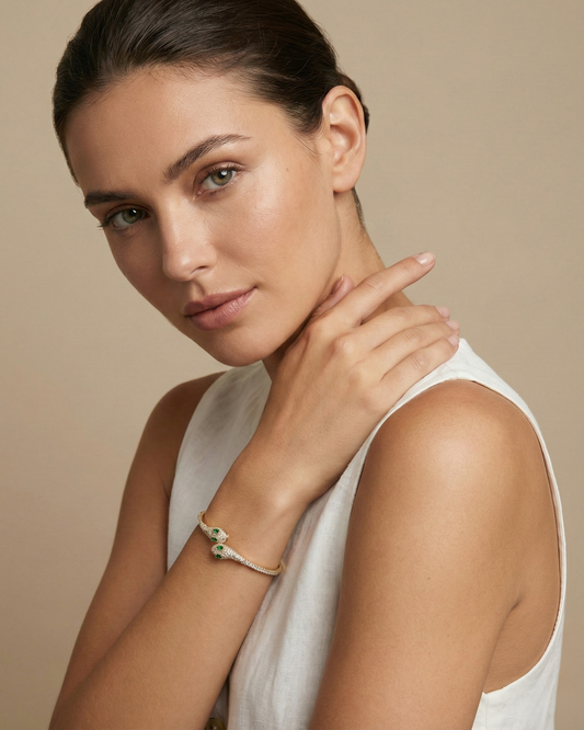 Medusa Radiant Serpent Cuff