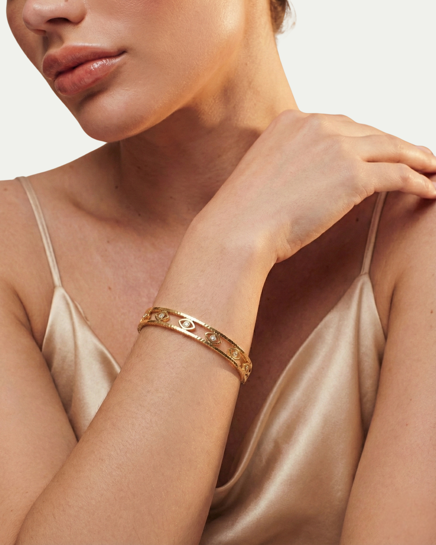 Mini Iris Evil Eye Bangle